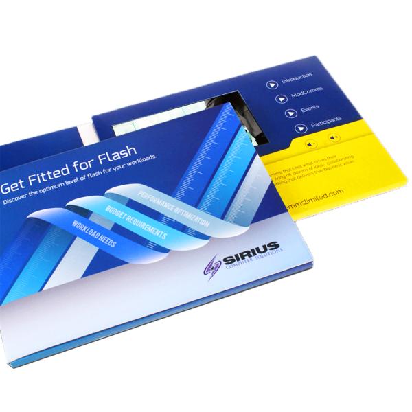 Experience the Best of Both Worlds with 512MB Memory and FLAC Audio Format LCD Video Business Cards