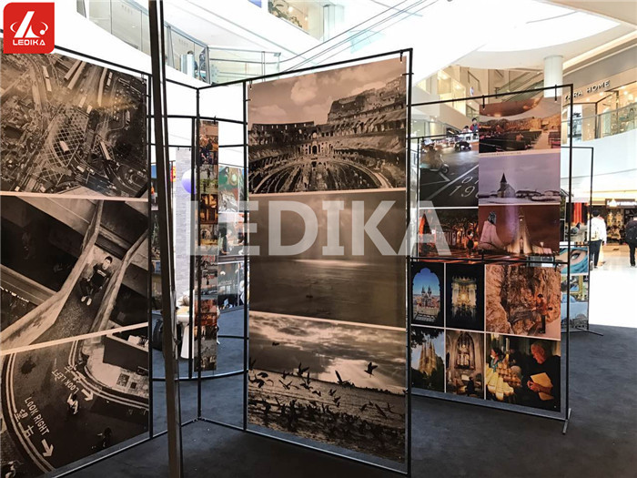 Ферменная конструкция выставки фотографии черноты угля алюминиевая квадратная для крытых событий