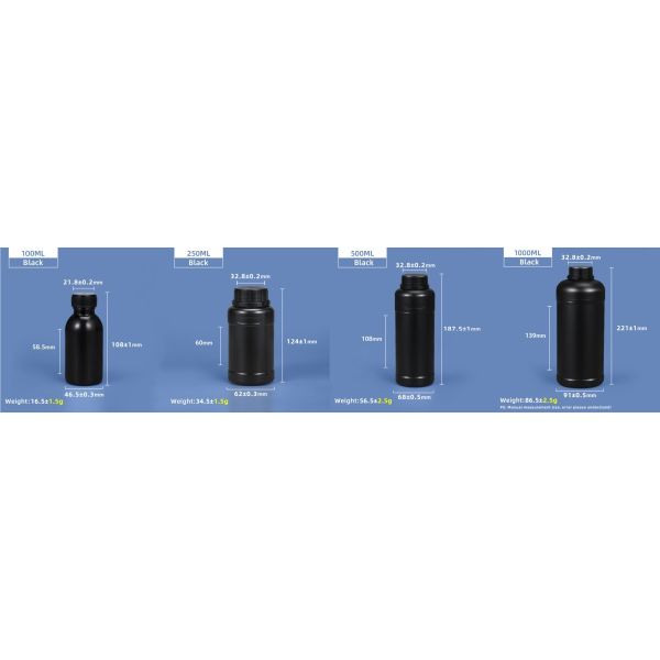 Leakproof HDPE Plastic Chemical Bottle With Explosion-proof Cover Durable And Practical Chemical Resistant Bottle