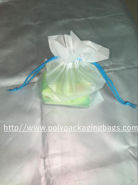 Custom Printed Foldable Drawstring Plastic Bags For Candy Gift