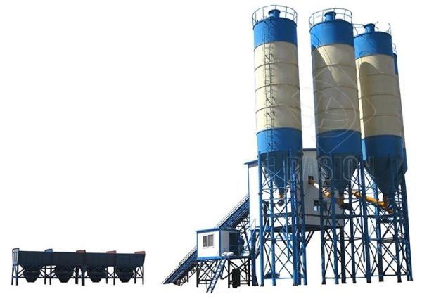 Stationary Elba Wet Mix Concrete Batch Plant Fully Automatic With Modular Structure