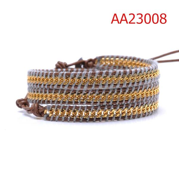 3 Row Latest Style Leather Wrap Bracelets for  Female Models Fashion
