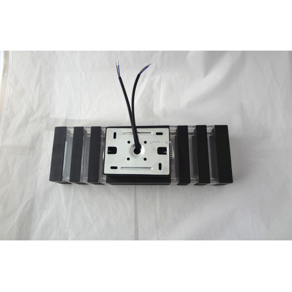 2*6W Up Down Grey LED Exterior Wall Mounted Light Fixtures , Exterior Wall Lights