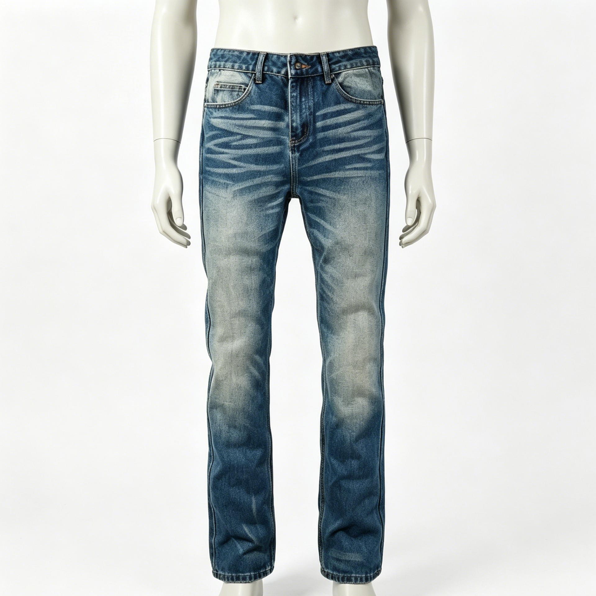 Lyocell Blend Lightweight Summer Denim Pants Elastic Waist Drawstring Denim