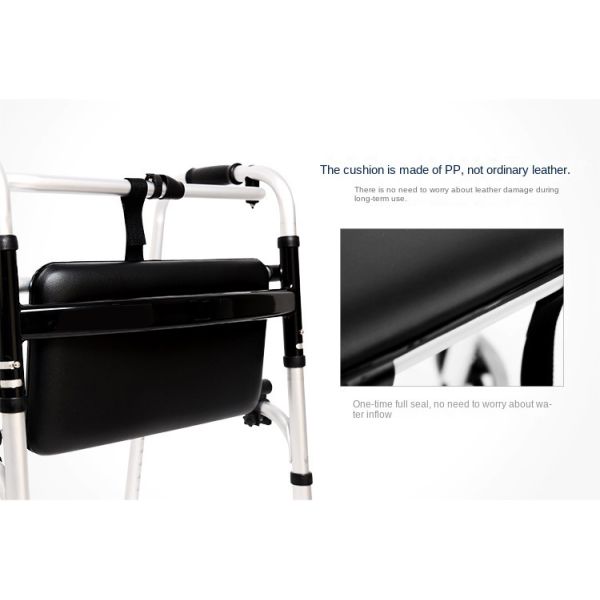 Lightweight Aluminum Orthopedic Walker for Adults Without Wheels and Cushion PP Material