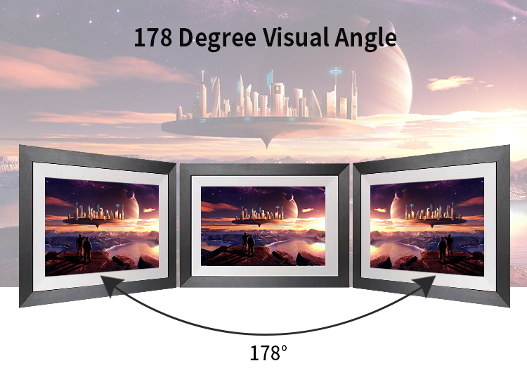 экранного дисплея lcd рамки искусства бумажника wifi 10,1 дюймов рамка nft фото секретного цифровая