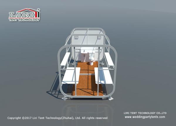 Luxury Modular Box Capsule Cube Glamping Camping Tents For Party Campion Snow Load 75kg/sqm