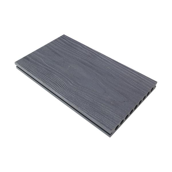 200x25mm Light Coloured Hollow Composite Decking ISO14001 Outdoor