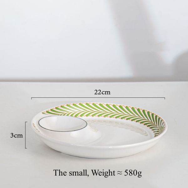 Sustainable 9.5 Inch And 8.5 Inch Ceramic Porcelain Party Plates With Sauce Dish Susi Plate