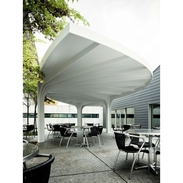 Leaf Canopy Sculpture - Nature-Inspired Architectural Shade & Rain Protection