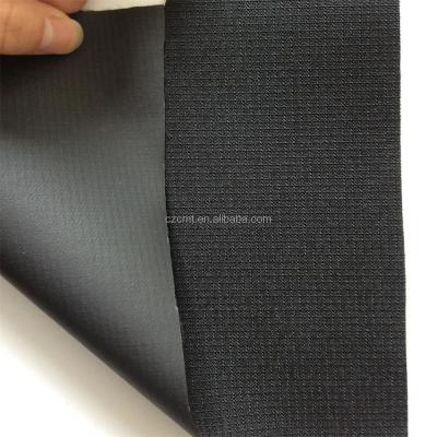 Plain Style 58/60 DTY 100% Polyester Oxford Fabric Black Ripstop 600D PVC Coated