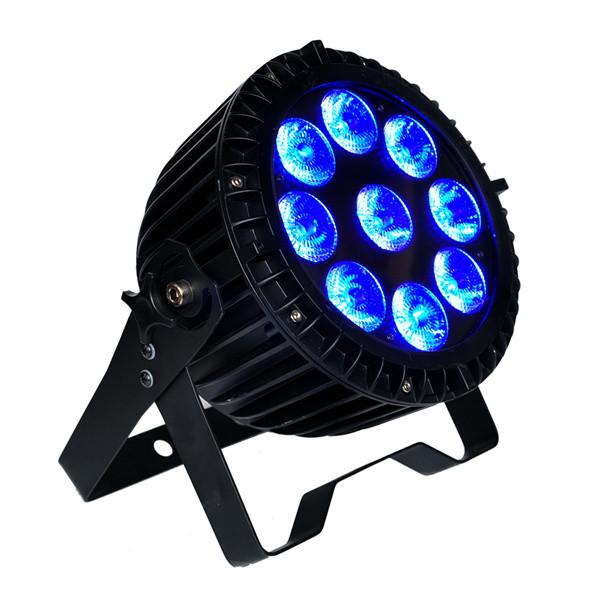 High quality Outdoor 9x18W 6in1 RGBWA UV Waterproof Mini LED Lights