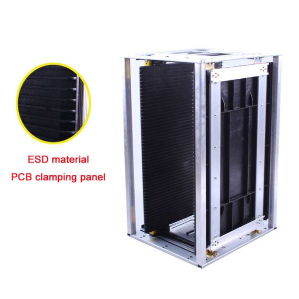 Shock-resistant PCB Storage Magazine for Protecting PCBs during Storage and Transport