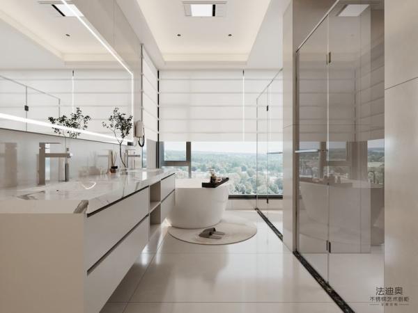 Fadior Sleek Design Stainless Steel Wall-Mounted Bathroom Vanity With Dual Sink And Smart Mirror