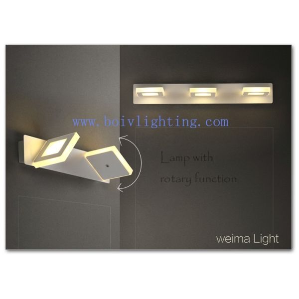 Two LED Or Three LED light  Indoor  Wall Lamp  6W 370*70*120MM White