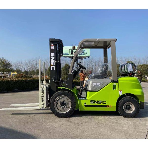 Warehouse Forklift Machine with Fork Size 1070*125*50mm and Overhead Guard Height 2090mm