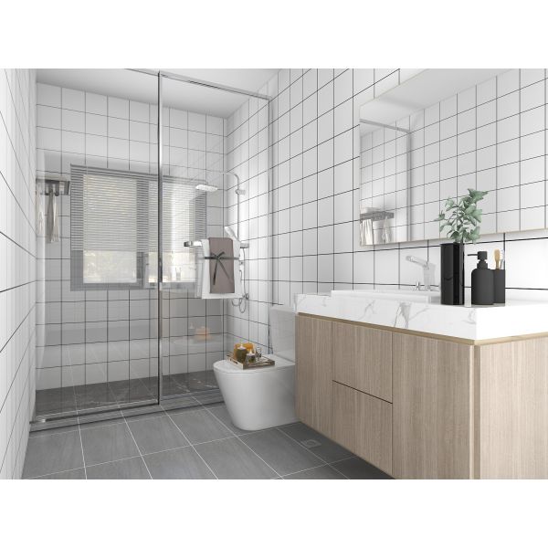 Washable pvc wallpaper bathroom decoration wall covering 3d adhesive wallpaper