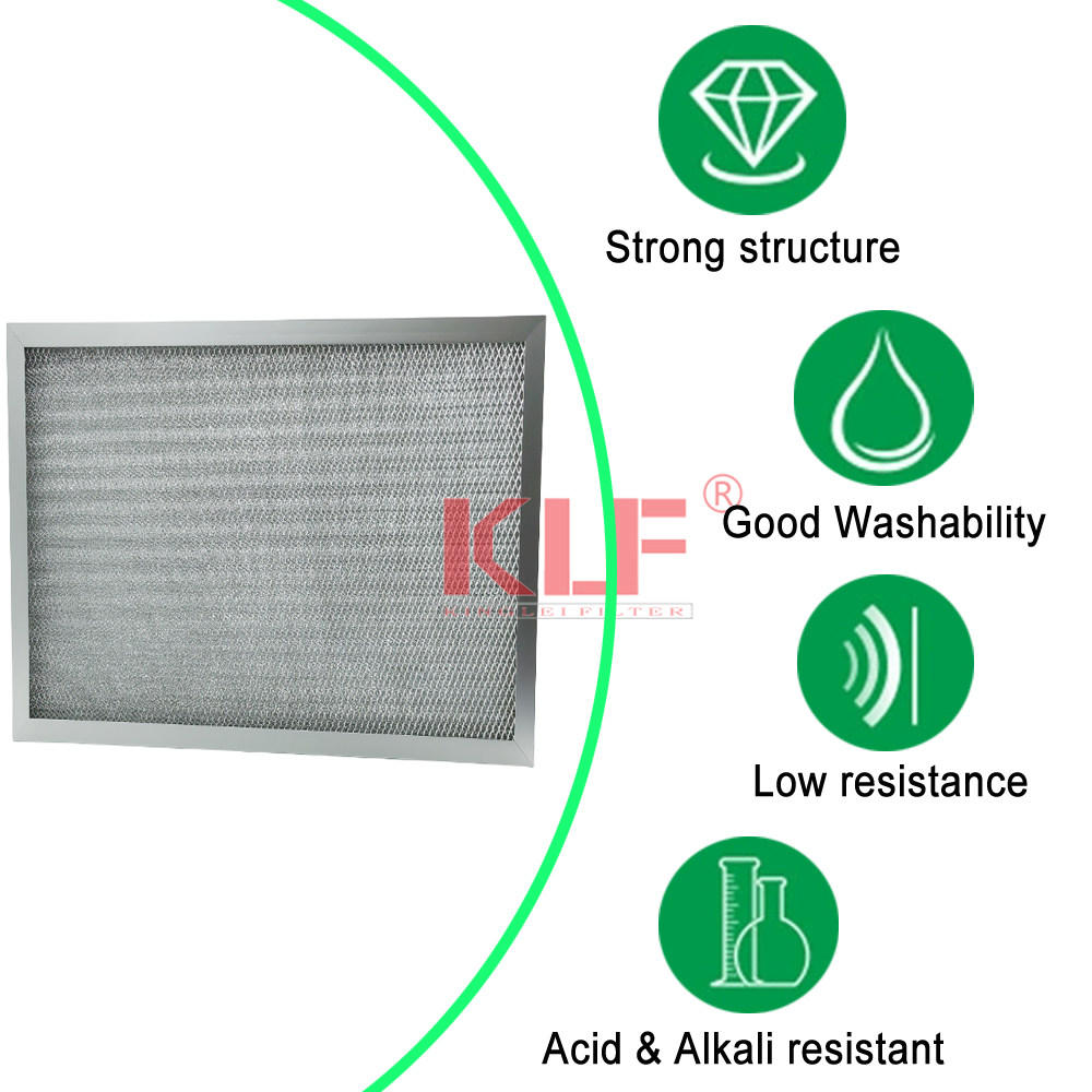 Washable Permanent HVAC Furnace Filter MERV 8 Reusable Aluminum Mesh Filter 495x495x50mm Size