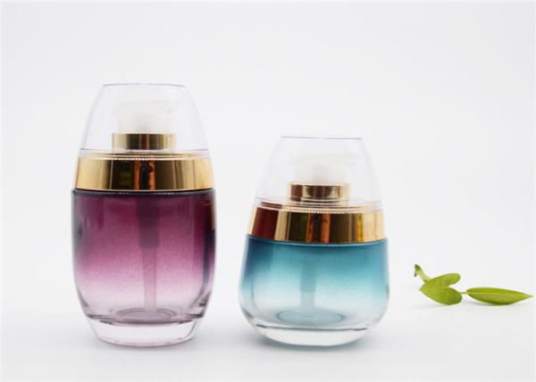 Cosmetic Essence Glass Lotion Bottles , Glass Lotion Containers For 30ml