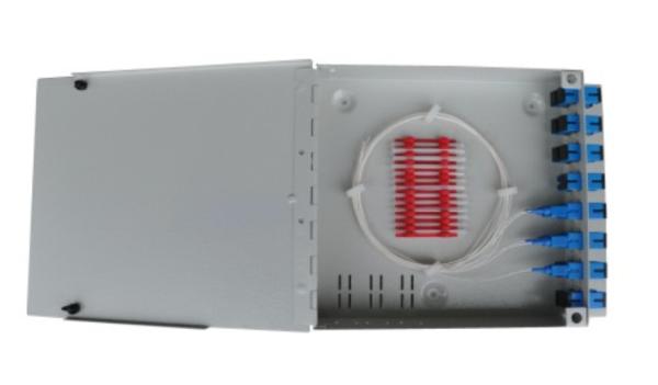Cold Rolled Steel Fiber Optic Cable Termination Box 4 8 16 Port For FC SC ST LC Adaptors
