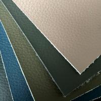 Eco Friendly PVC Artificial Leather Litchi Patterned For Commercial Interiors