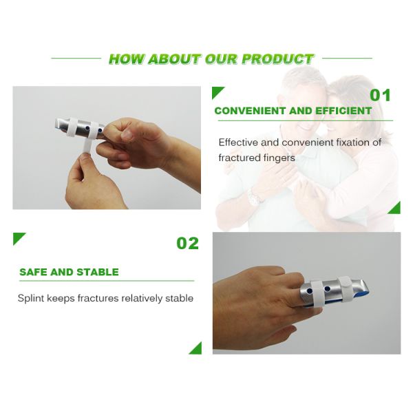 Good design aluminium alloy white and blue finger splint supplier