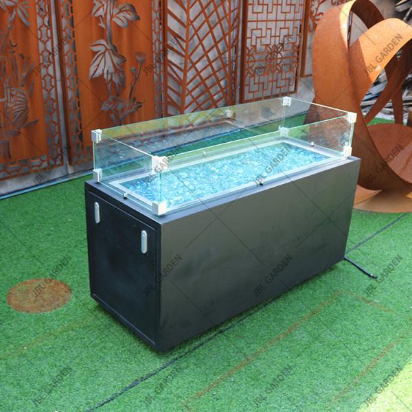 Gás Firepit exterior do propano do jardim do retângulo