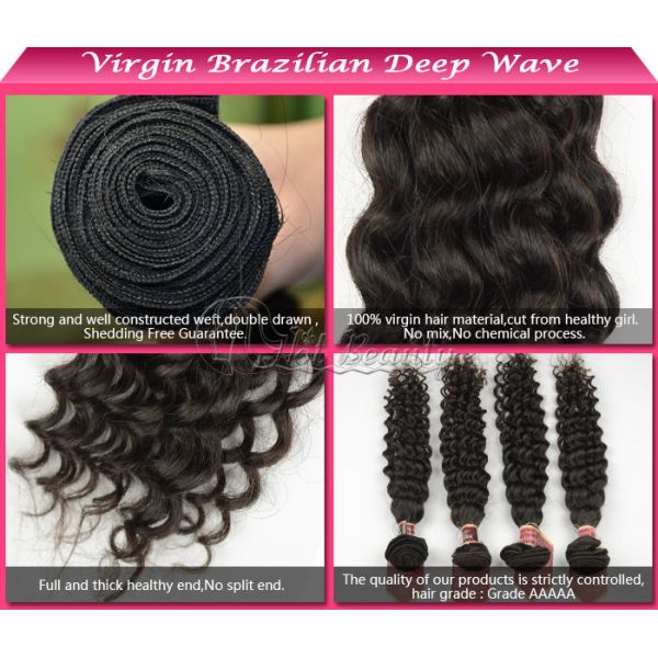 Grade 5A 360 Frontal Wig Body And Deep Wave Brazilian Remy Human Hair Extensions Unprecessed