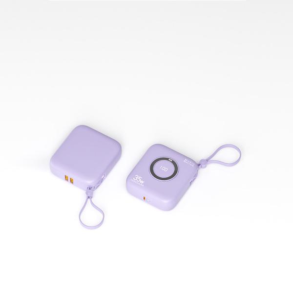 Banco de Energia de Carregamento Super Rápido 10000mah Mini Tipo C 5V/2.4A Carregamento sem fio 5W 7.5W