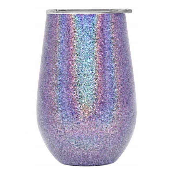 9OZ Wine Tumbler Cups Vacuum Insulated Wine Tumbler With Lid Personalized