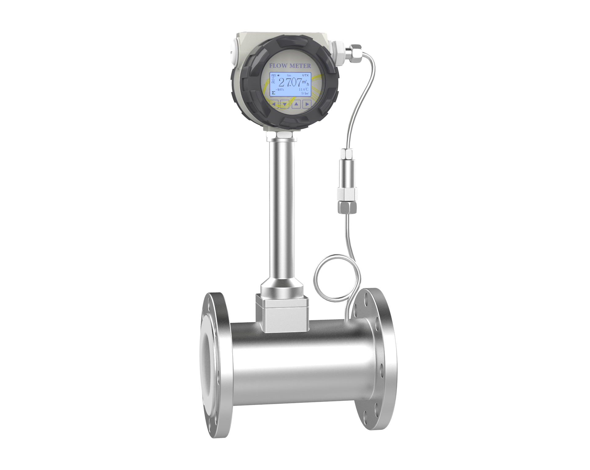 Temperature Pressure Compensation Vortex Flow Meter