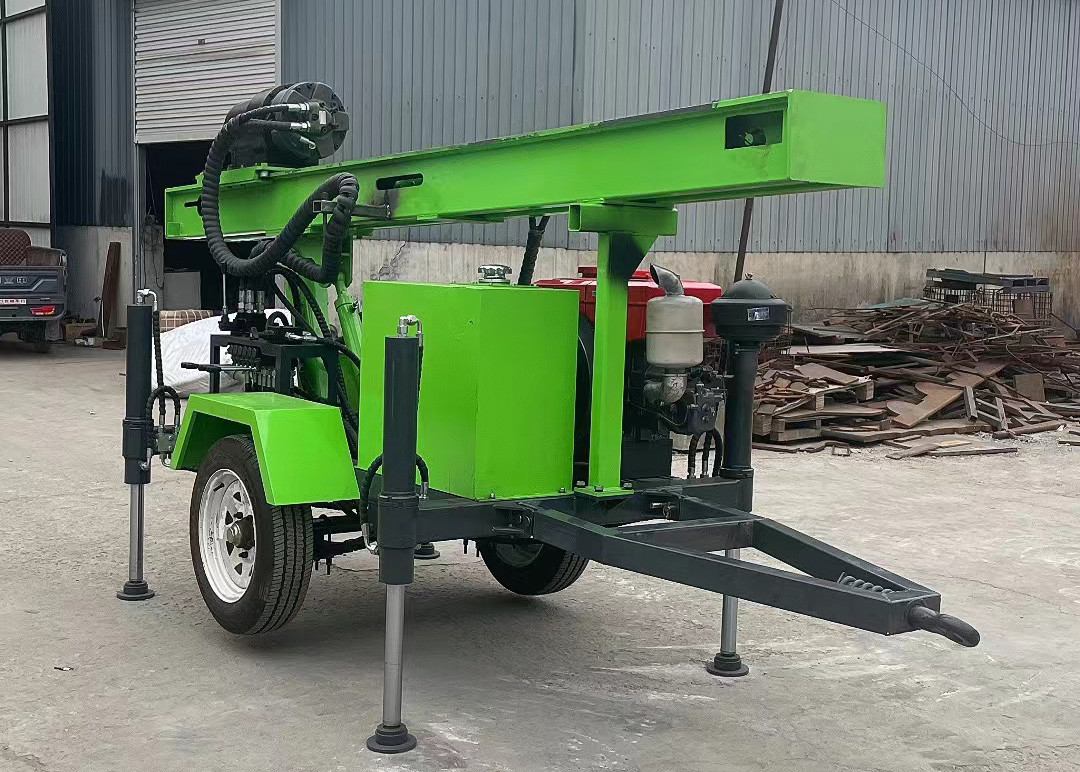 2.5T прицепная буровая установка для 150 м бурения