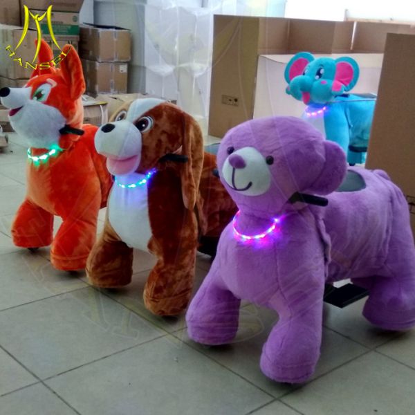 Hansel game machine coin operated plush motorized riding animals manufacture
