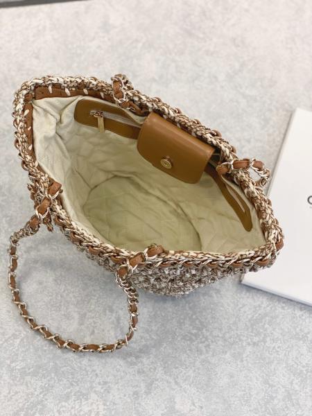 Cusomised marcou o plutônio de Bag 22P Chanel Straw Raffia Bag do mensageiro