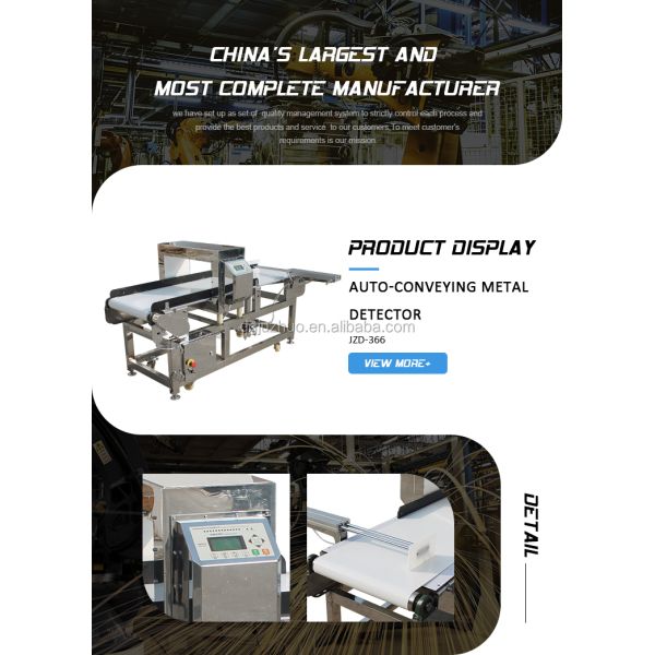 High Sensitivity Plastic Food Powder Industrial Metal Separator JZD-P16