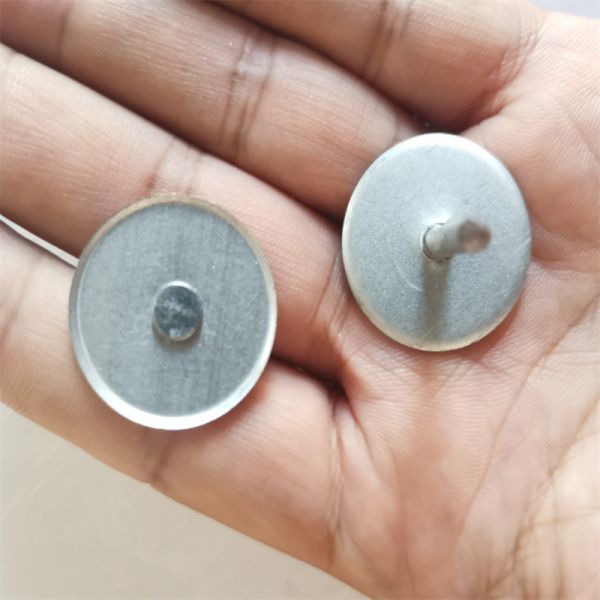 Pins auto-sérageants en acier galvanisé avec base de tête de tasse pour l'isolation climatisée