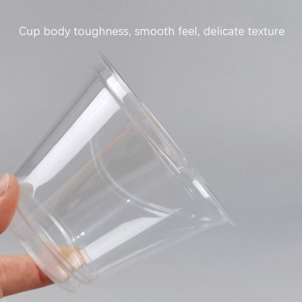 High-Clarity PET 7oz & 9oz Crystal Clear Dessert Cups for Ice Cream, Yogurt & Mini Cakes