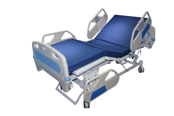 75 Degrees Adjustable Electric Bed For Home Care Function Manual Full Curve Nursing Bed White Mute Wheel Eight Function