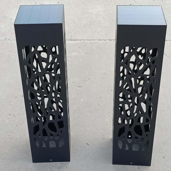 Casa Lâmpadas de jardim Ornamentação de metal Iluminação exterior Corten Bollard Luz