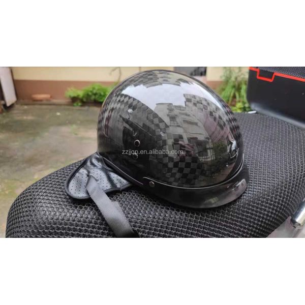 Customized Logo Accepted Carbon Fiber Retro Spoon Helmet for Direct of 12k Half Helmet