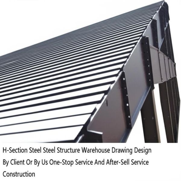 H-Section Steel Steel Structure Warehouse Drawing Design By Client Or By Us One-Stop Service And After-Sell Service Construction