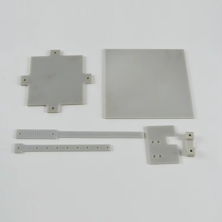Custom Size Aluminium Nitride Ceramic Sheet AIN Disc AIN Ceramic Substrate