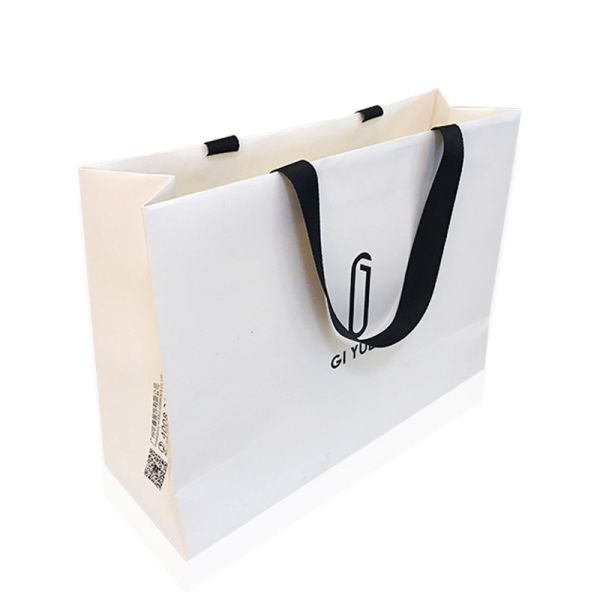 OEM ODM White Glossy Gift Bags