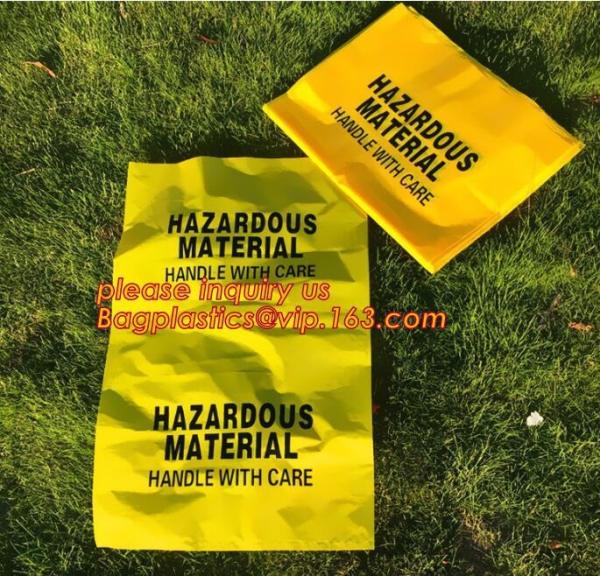 Biohazard Treatment Bags, Sterilized Bags, Disposal Bags, Waste Sacks, Hazardous Waste Bag With Ties