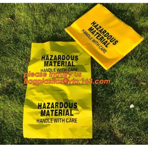PE asbestos waste bags, Disposal Plastic Bag for Construction Waste, rubbish bag for asbestos fibers, bagplastics, bagea
