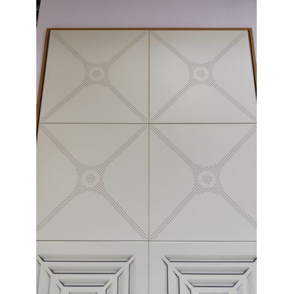 Starburst Perforated Aluminum Ceiling Panel For Cultural And Creative Spaces High End Office Lobbies
