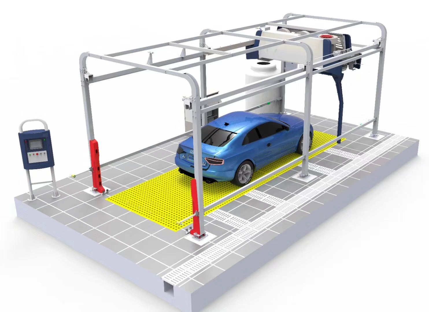 Автоматическая машина для стирки автомобилей без соприкосновения с общей массой / объемом Автоматический робот для стирки автомобилей ≥ 2100 кг / ≥ 7,5 куб.