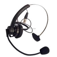 TELIKOU NE-11 Super léger casque à oreille unique homme interphone à cinq broches Muff Dynamique ou électret Microphone Clearcom