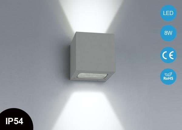 IP54 6W Up And Down Square  Outdoor LED Wall Lights for exterior corridor