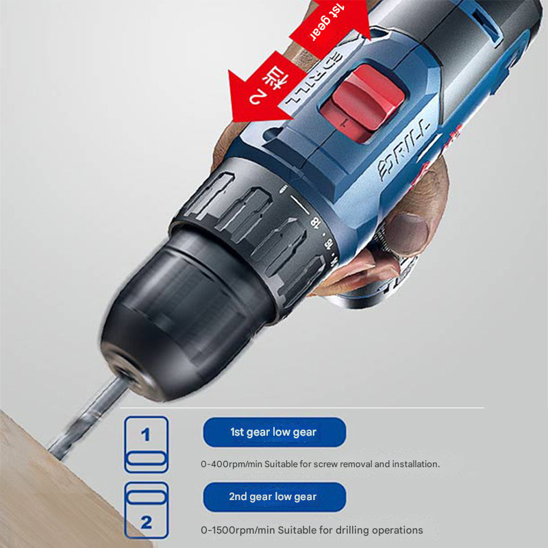 Dongcheng DCJZ1601 12V Cordless Drill Driver, Brushless,  38Nm Torque, Electric Screwdriver